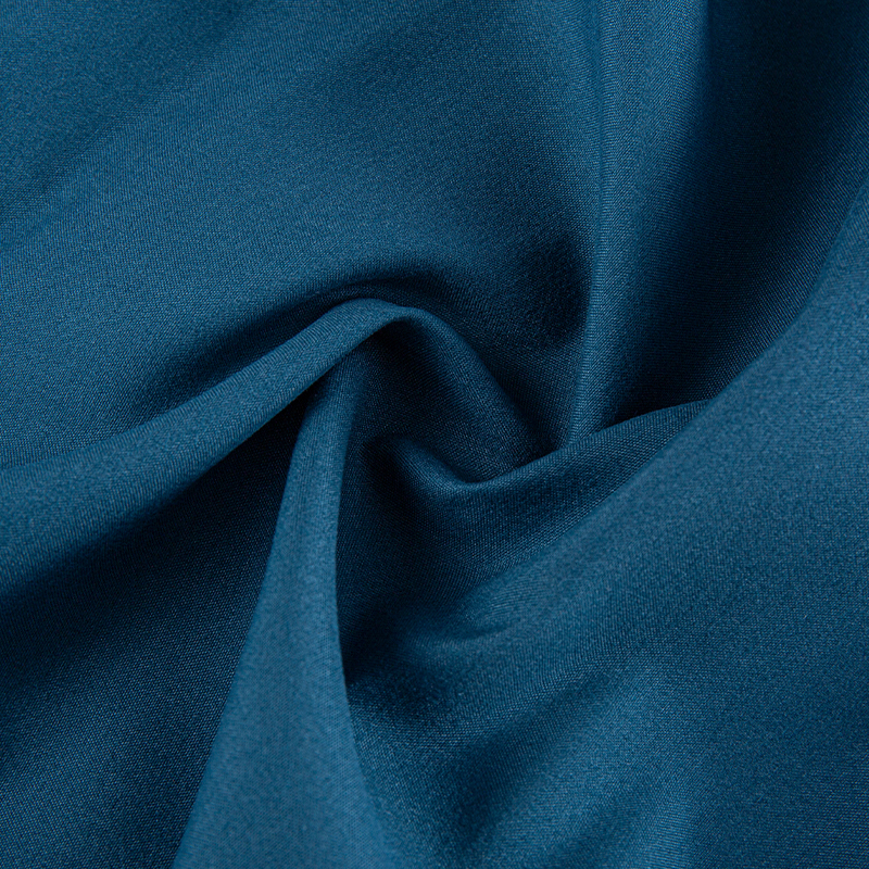 Deep Teal Elasticity Polyester Mikrovlákno barvená tkanina